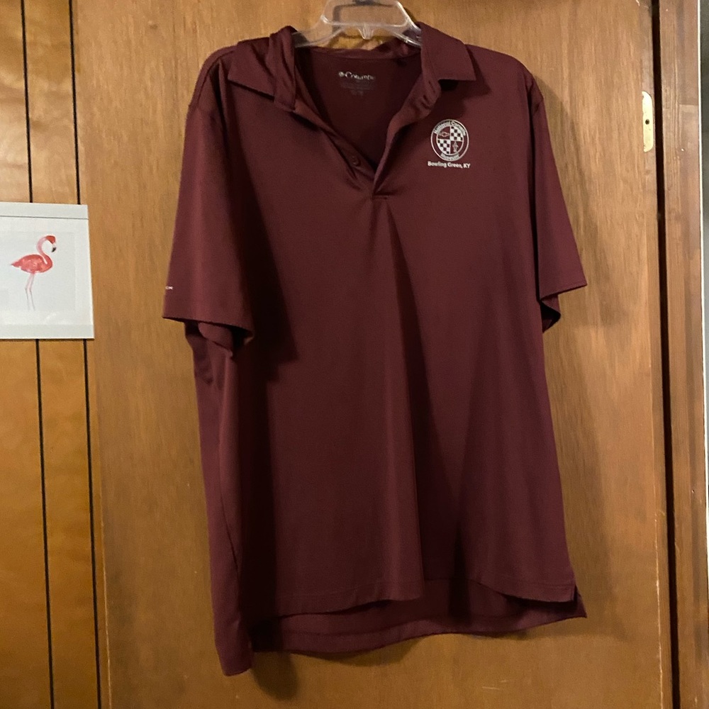 Columbia golf shirt. National Corvette Museum.